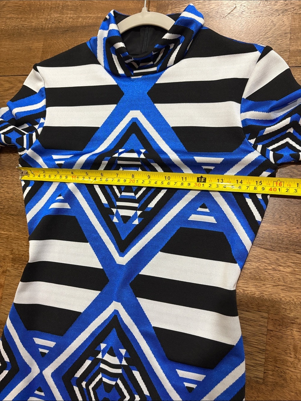 Mara Hoffman Geographic Print Long Sleeve Dress medium. Mock neck. NWT - Picture 7 of 10